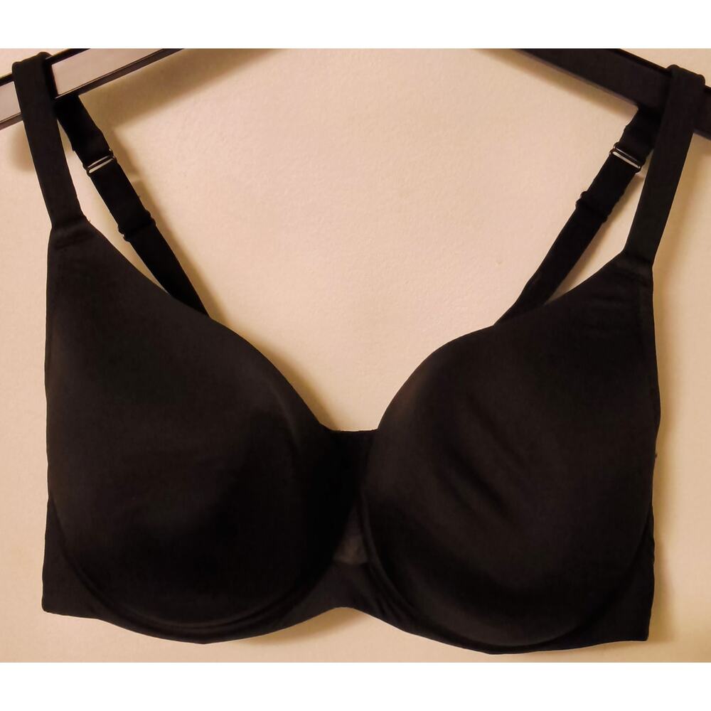 Cacique black cooling lightly lined full coverage bra size 42DDD